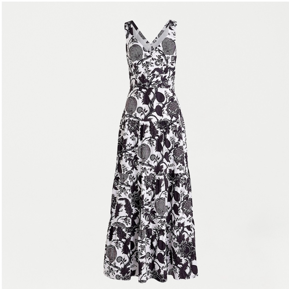 J. Crew Tiered Cut-out Maxi Dress NWT